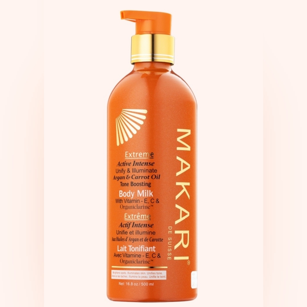 Makari Extreme Carrot & Argan Oil Skin Toning BODY MILK 16.8oz – Brightening